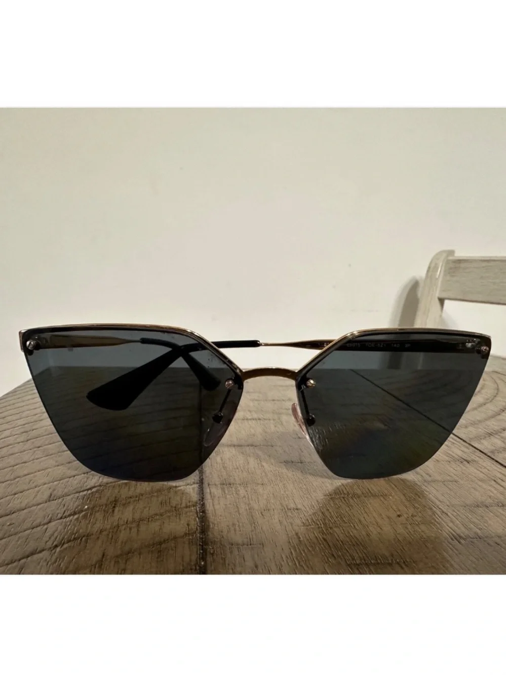 Prada Polarized Cat-Eye Sunglasses in Black
